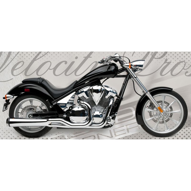 Road Burner RB-05-2065-Fury Velocity Pro Exhaust, Chrome for Honda Fury  VT1300CX