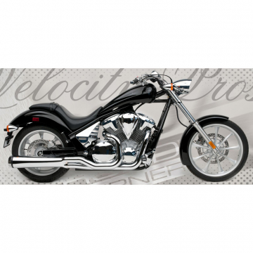 view Road Burner RB-05-2065-Fury Velocity Pro Exhaust, Chrome for Honda Fury VT1300CX