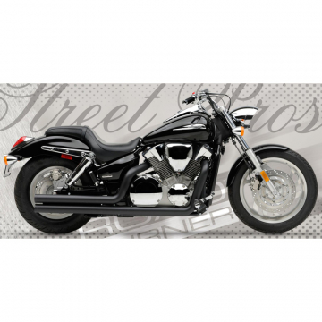 view Road Burner RB-015-2050 2.5in Street Pros Exhaust, Black for Honda VTX1300C '04-'11