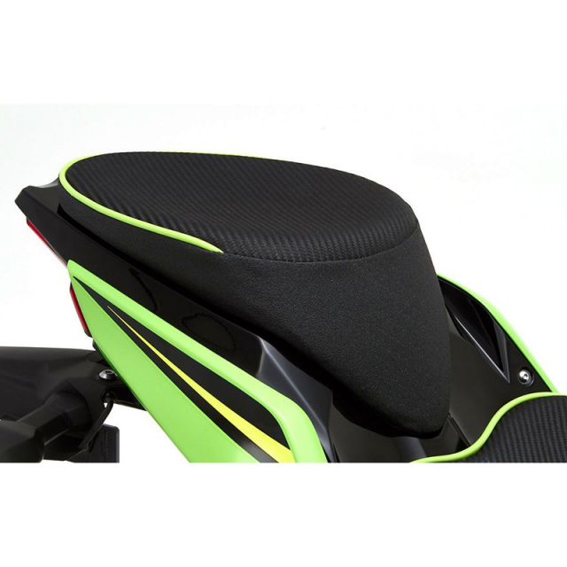 Garosa passager de moto Selles de coussin arrière de moto siège passager en  cuir synthétique pour Ninja 400 EX400 2017‑2020