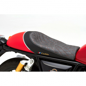 view Corbin RE-IN-17-G Classic Gunfighter Seat for Royal Enfield Interceptor/Continental GT '17-
