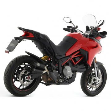 view Arrow 71923RBN Rebel Slip-on Exhausts, Nichrome Dark for Ducati Multistrada 950 '19-'20