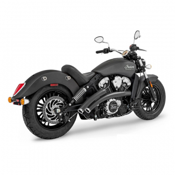 view Freedom Performance IN00343 Radical Radius Exhaust, Black for Indian Scout/Sixty '15-