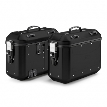 Givi DLMK36BPACK2 Dolomiti Side Case Pair Black, 36 Liter Each