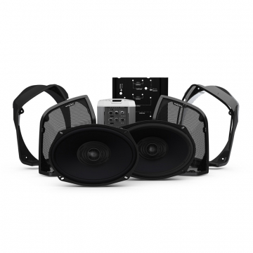 view Rockford Fosgate HD14RK-STAGE2 Audio Kit, 2 Speakers & Amp for Harley Road King '14-