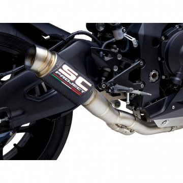 view SC-Project Y11-DET70C GP70-R Half System Exhaust, Carbon for Yamaha YZF-R1 '20-