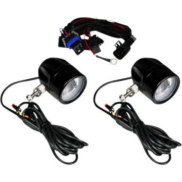 view Custom Dynamics PB-FOG-CHAL-B Probeam LED Halo Fog Lamps, Black for Indian Challenger
