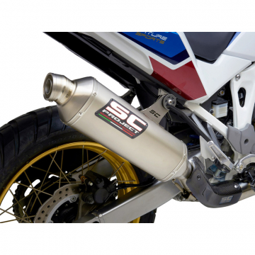 view SC-Project H36-101T Rally Raid Slip-on Exhaust for Honda CRF1000L Africa Twin '20-