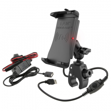 view Ram Mount RAM-B-400-A-UN14W-V7M RAM Quick-Grip Waterproof Wireless Charging Mount with Tough-Claw