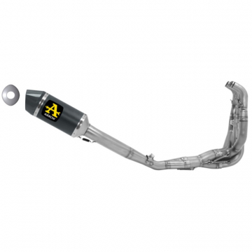 view Arrow 71209MKZ Competition Full Exhaust System, Carbon Fiber for Kawasaki ZX-6R '09-'20