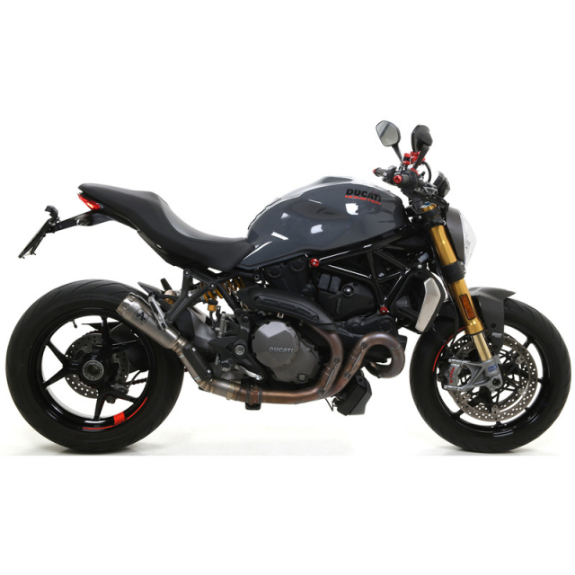 Arrow 71221PR Pro-Race Slip-on Exhaust, Titanium for Ducati Monster 1200  '16-'20 | Accessories International