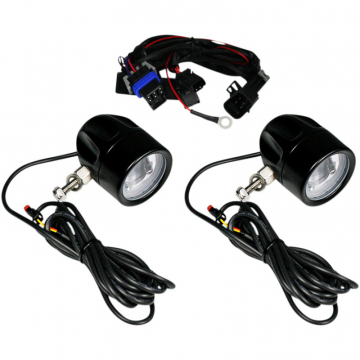 view Custom Dynamics PB-FOG-IND-B Probeam LED Halo Fog Lamps, Black for Indian (2015-)
