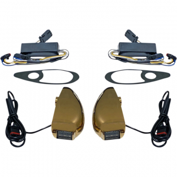 view Custom Dynamics PB-RG-TS-15-G ProBEAM Road Glide Turn Signals, Gold for Road Glide '15-