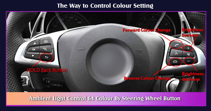 Steering showing all Controls and switches