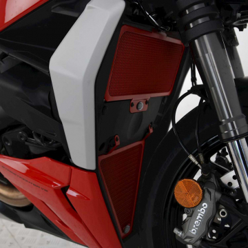 view R&G RAD0283RE Radiator Guard, Red for Ducati Streetfighter V2 (2022-)