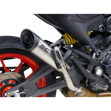 view SC-Project D37-T41T S1 Slip-on Exhaust for Ducati Monster 937 / Plus (2021-)