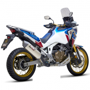 view SC-Project H36-122T X-plorer II Slip-on Exhaust for Honda CRF1100L Africa Twin '20-