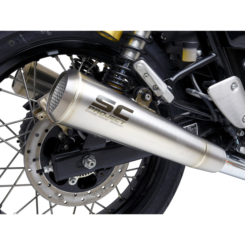 SC Project RE01 37A70S Conic 70s Style Slip On Exhaust For Interceptor