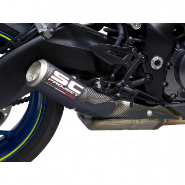 view SC-Project S20-36CR CR-T Slip-on Exhaust, Carbon Fiber for Suzuki GSX-S1000 '21-