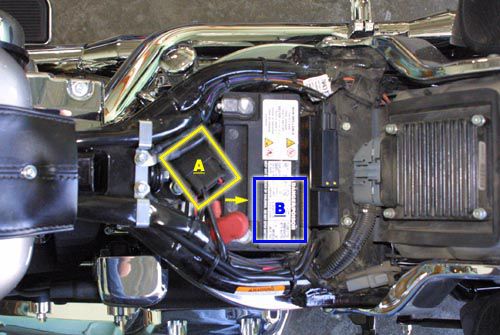 point A and B shown(move the fuse from point A to point B)