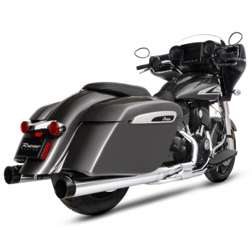 view Rinehart 500-0562 4" Slip-on Exhaust for Indian Later Bagger, Touring and Elite (2014-)