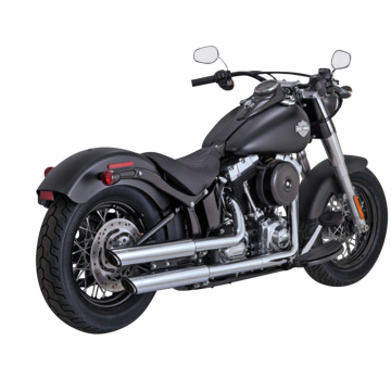 view Vance & Hines 16341 3" Twin Slash Slip-ons, Chrome for Harley Softail '07-'17