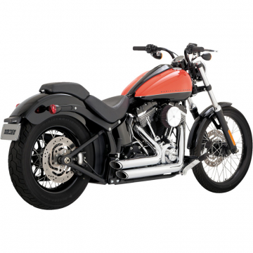 Vance & Hines 17325 Shortshots Staggered Exhausts, Chrome for Harley Softail '12-'17