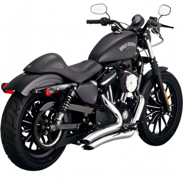 view Vance & Hines 26367 Big Radius 2-into-2 Exhausts, Chrome for Harley Sportster '14-'22