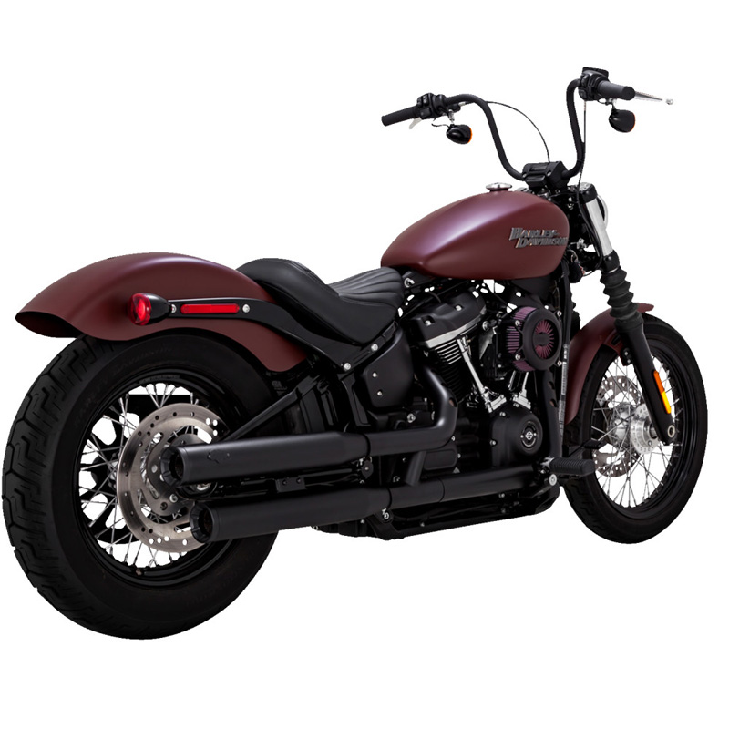 Vance & Hines 46312 Eliminator 300 Slip-ons, Black for Harley Softail ...