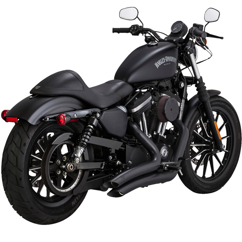 Vance & Hines 46367 Big Radius 2-into-2 Exhausts, Chrome for Harley ...