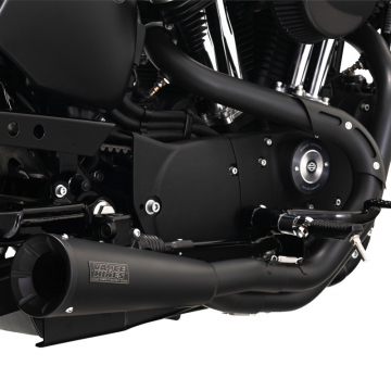 view Vance & Hines 47627 2-into-1 Upsweep Exhaust, Black for Harley Sportster '04-'13