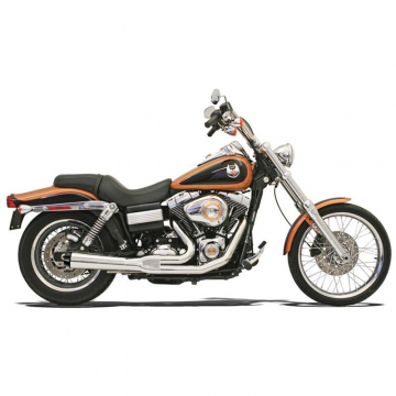 view Bassani 13312R Road Rage 2:1 Short Megaphone Exhaust, Chrome for Harley Dyna '91-'05