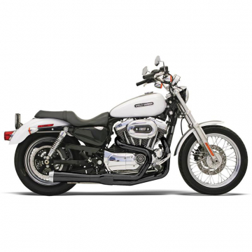 view Bassani 14122J Black Road Rage Short 2:1 Full Exhaust for Harley Sportster '04-'13