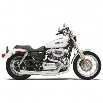 view Bassani 14212J Chrome Road Rage Short 2:1 Full Exhaust for Harley Sportster '86-'03