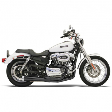 view Bassani 14222J Black Road Rage Short 2:1 Full Exhaust for Harley Sportster '86-'03