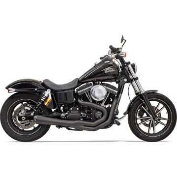 view Bassani 1D32RB Black Road Rage II 2:1 Mega Power Exhaust for Harley Dyna '91-'17