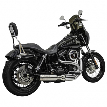 view Bassani 1D4SS Stainless Road Rage III 2:1 Super FX Exhaust for Harley Dyna '91-'17