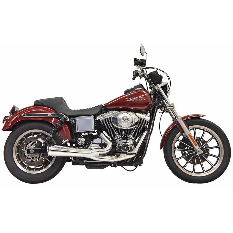 Bassani D C Chrome Road Rage Ripper Exhaust For Harley Dyna