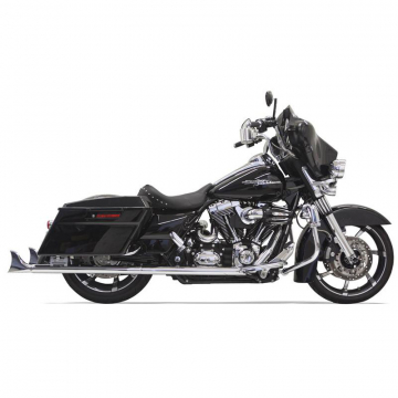 view Bassani 1F17E36 Fishtail 36" Slip-Ons(No Baffles), Chrome for Harley Baggers '95-'16