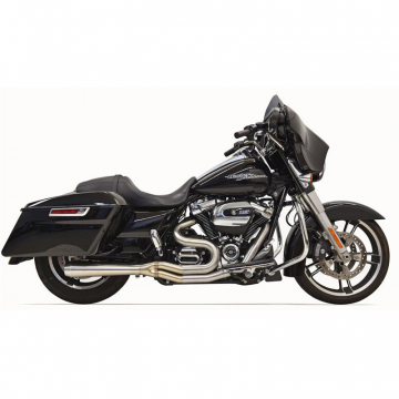view Bassani 1F22SS Stainless Road Rage III Mid 2:1 Full Exhaust for Harley Baggers '17-