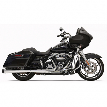 view Bassani 1F572DNT5 DNT 4" Slip-on Exhaust, Chrome for Harley Baggers '17-'19