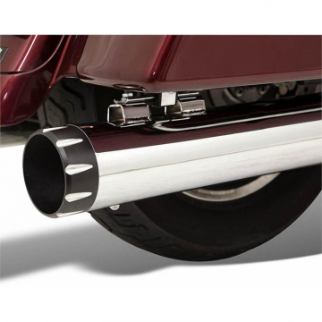 view Bassani 1F740 4" Quick Change Slip-On Exhausts, Chrome for Harley Baggers '95-'16