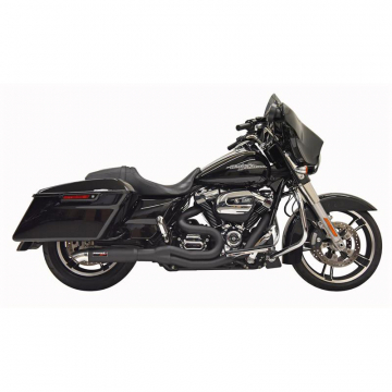 view Bassani 1F88B Black Road Rage II 2:1 Full Exhaust for Harley Baggers '17-'21