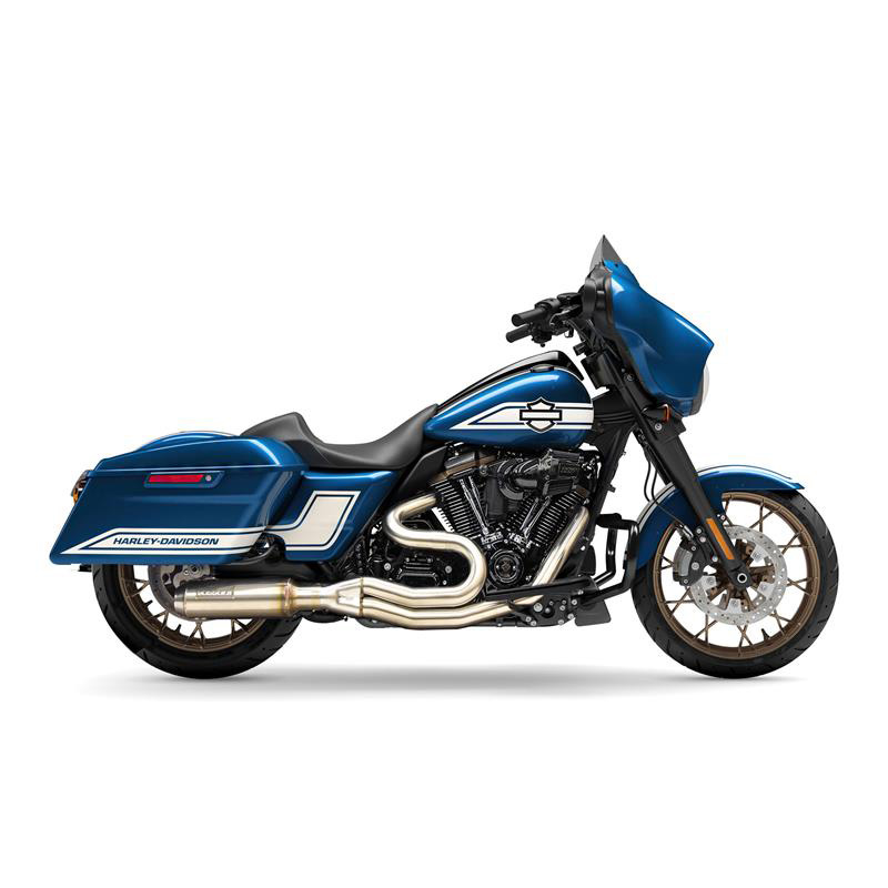 Bassani 1F98SS Super Bike Mid-Length 2:1 Full Exhaust for Harley ...