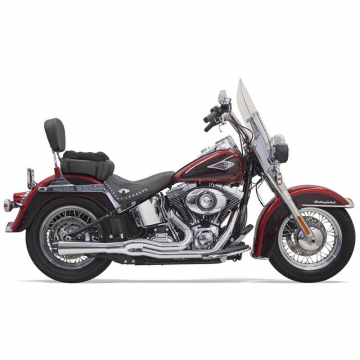 view Bassani 1S12R Chrome Road Rage II Mega Power 2:1 Exhaust for Harley Softail '86-'17