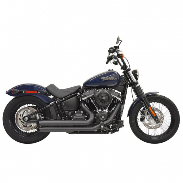 view Bassani 1S35DB Pro Street Black 2:1 Exhaust for Harley Softail '18-'21
