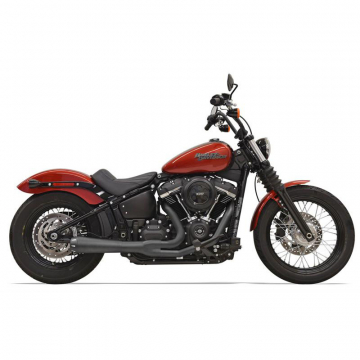 view Bassani 1S72RB Black Road Rage III 2:1 Exhaust for Harley Softail '18-'22