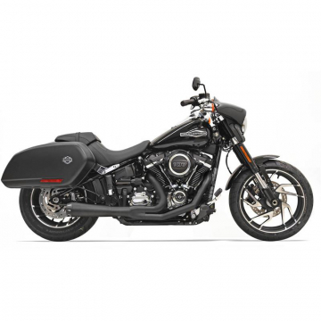 view Bassani 1S81RB Black Road Rage 2:1 Exhaust for Harley Softails '18-'22