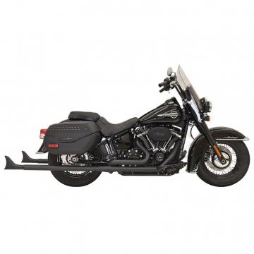 view Bassani 1S86EB-39 Black 39" Fishtail Exhaust(w/o Baffle) for Harley Softail '18-'20