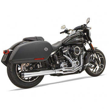 view Bassani 1S91R Chrome Road Rage 2:1 Exhaust for Harley Softail Heritage/Deluxe '18-'21